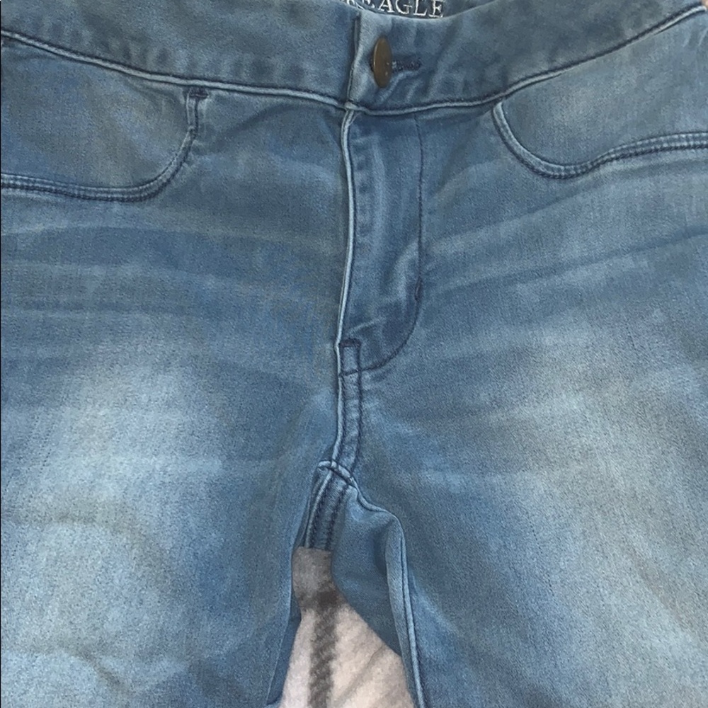 Blue jeggings!